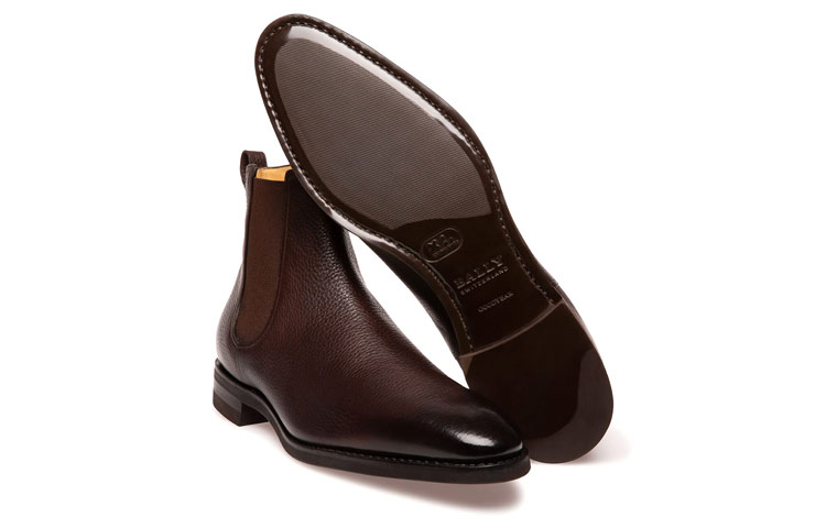 Lookbook BALLY Sepatu Bot Kulit Coklat Scavone 6231277