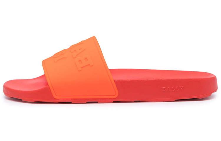 BALLY Slaim Rubber Sandal Arancio Orange 'Red' 6231514