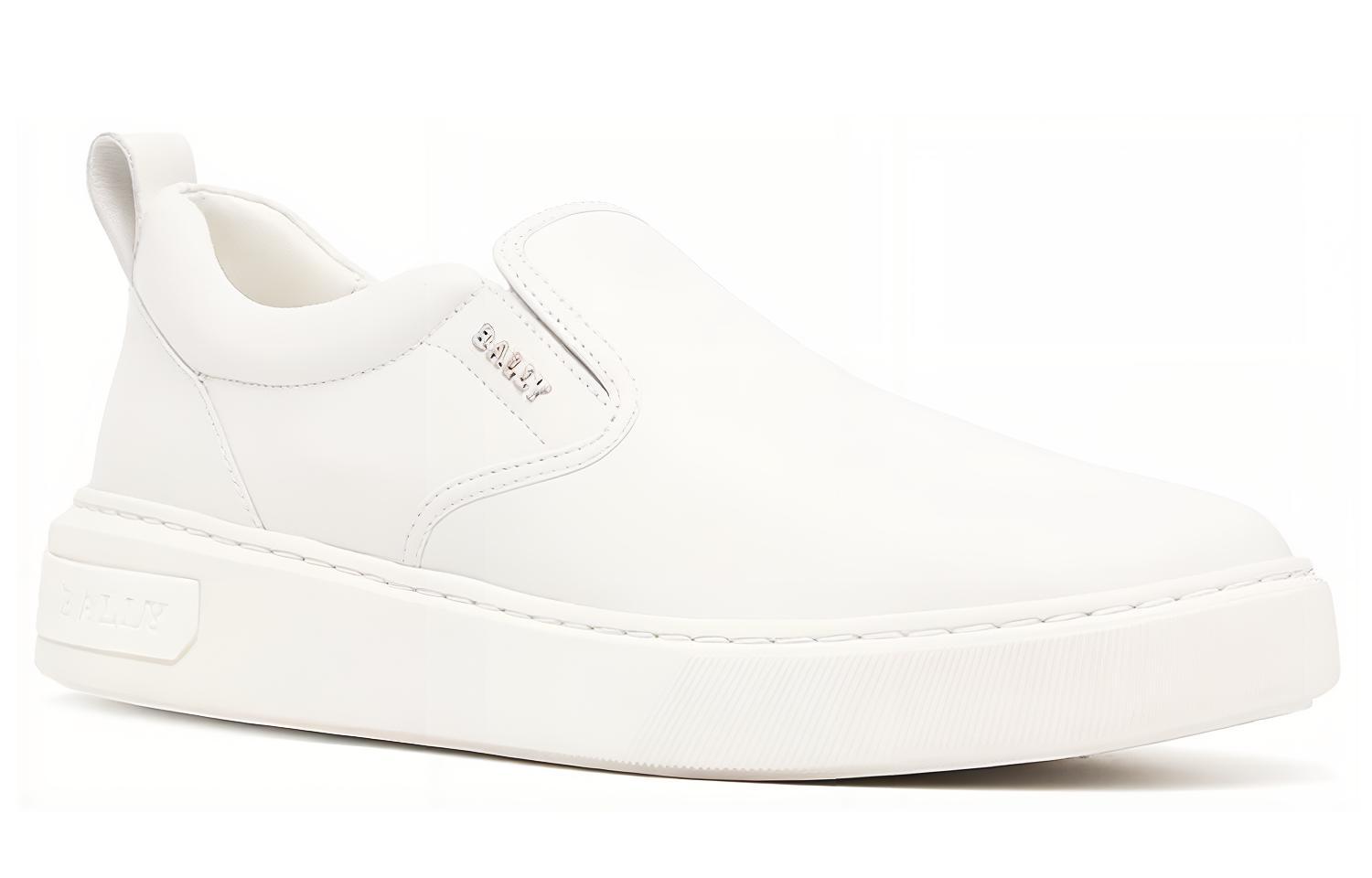 Lookbook Zapatillas BALLY Slip-On 'Cuero Blanco' 6237746