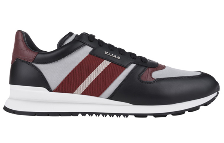 Order BALLY 巴利 休閒綁帶運動鞋 黑紅灰