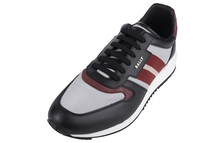 Lookbook BALLY 巴利 休閒綁帶運動鞋 黑紅灰
