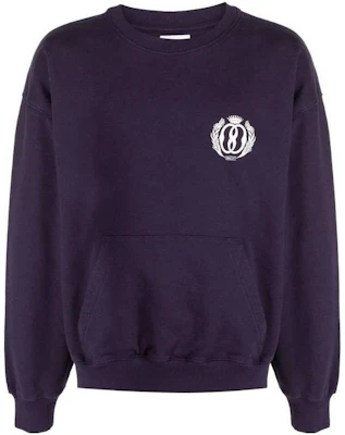 BALLY Solid Color Crewneck Long Sleeve Sweatshirt Purple MJE03DCO227U409 Buy BALLY Solid Color Crewneck Long Sleeve Sweatshirt Purple MJE03DCO227U409