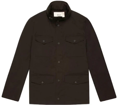 BALLY Solid Color Pocket Collar Long Sleeve Jacket - Black 6239948 Buy BALLY Solid Color Pocket Collar Long Sleeve Jacket - Black 6239948