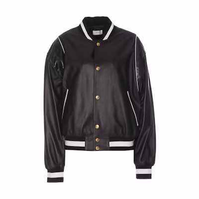 BALLY Solid Color Round-Neck Single-Breasted Jacket - Black MLE02ONA069U901