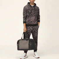 Lookbook BALLY SS22 黑色圖案印花連帽抽繩衛衣 6301371