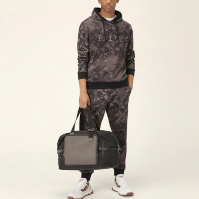 BALLY SS22 Black Graphic Print Drawstring Hoodie 6301371 Lookbook BALLY SS22 Black Graphic Print Drawstring Hoodie 6301371