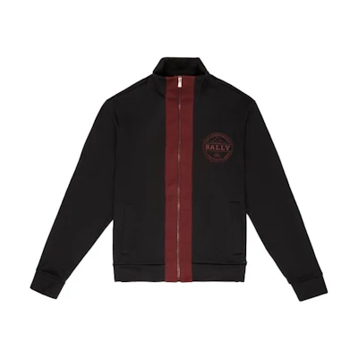 BALLY SS22 Color-Block Casual Long-Sleeve Stand Collar Jacket Black () 6300928