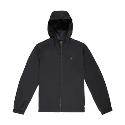 BALLY SS22 Solid Logo Minimalist Hoodie Jacket Blue 6300648