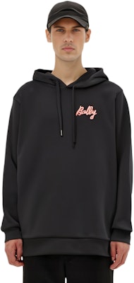 발리 SS23 블랙 로고 프린트 드로스트링 후디. 6303078 Shop 발리 SS23 블랙 로고 프린트 드로스트링 후디. 6303078