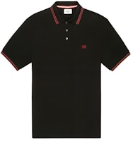 BALLY SS23 Black Striped Trim Short Sleeve Polo Shirt M5BA760F-7S372-F000 BALLY SS23 Black Striped Trim Short Sleeve Polo Shirt M5BA760F-7S372-F000