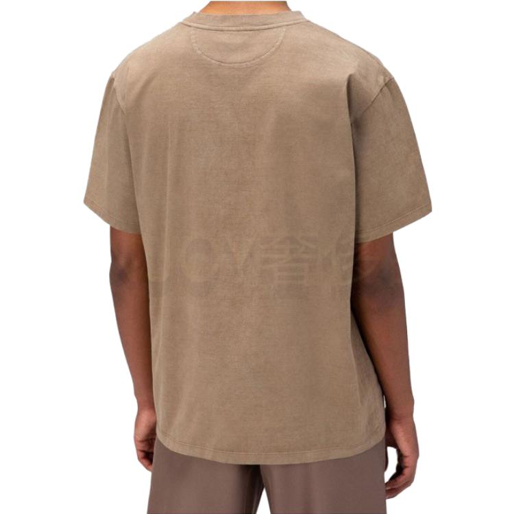 Shop バリー SS23 ブラウン ロゴ クルーネック 半袖 Tシャツ. 6300927