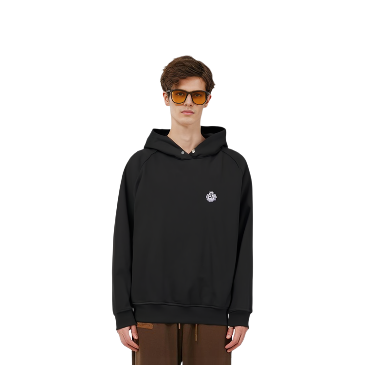 Shop 발리 SS23 그래픽 프린트 풀오버 후디 블랙. MCC00T-CO122U-901