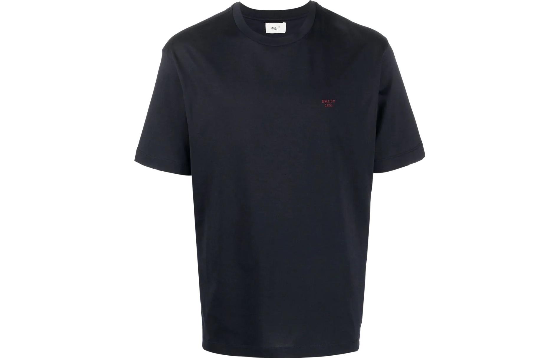 Order BALLY SS23 海軍藍印花短袖T恤 6302016