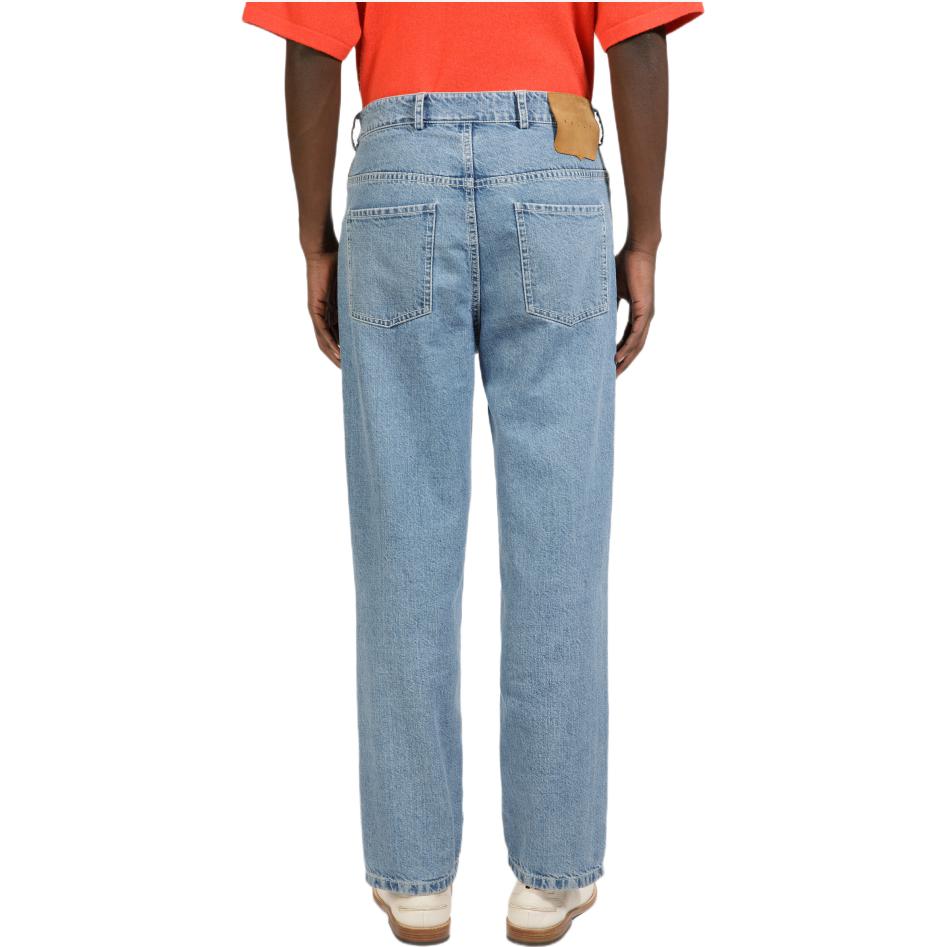 Shop バリー SS23 リラックスストレートフィット ブルーデニムジーンズ カジュアルスタイル。 6303665