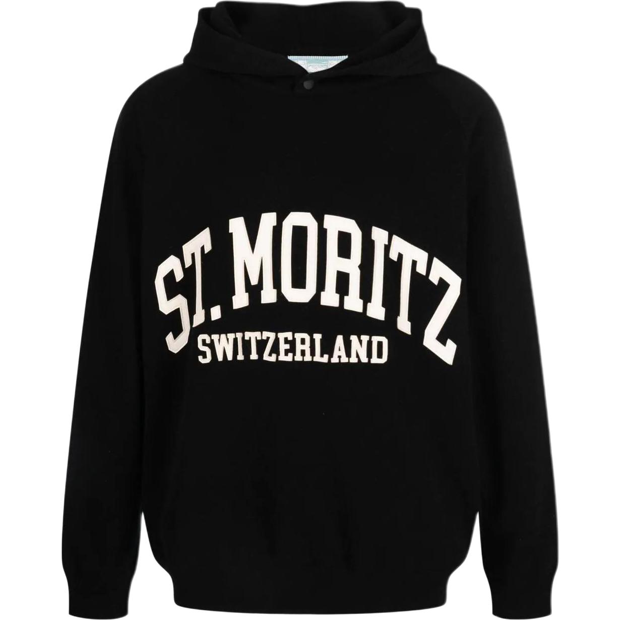 BALLY SS23 Black Pullover Sweatshirt with Letter Print 6302891U901