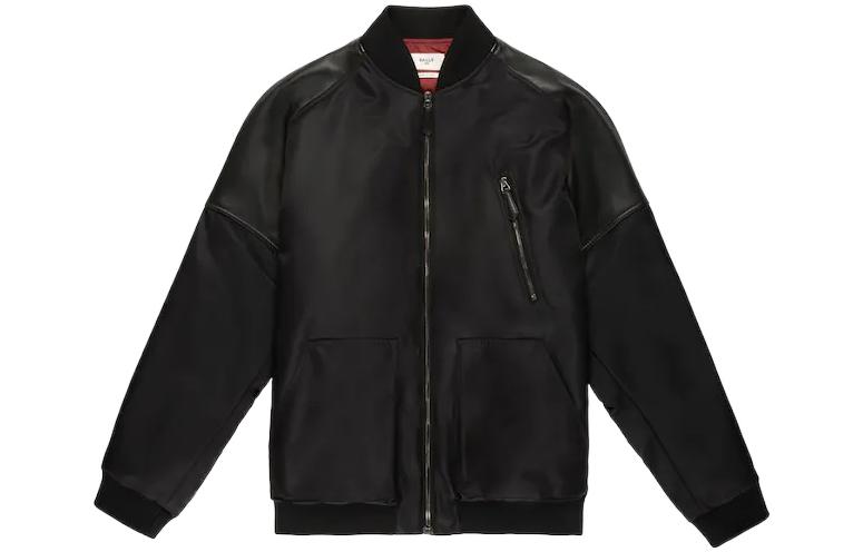 BALLY SS23 Black Solid Color Zip-Up Jacket 6302071