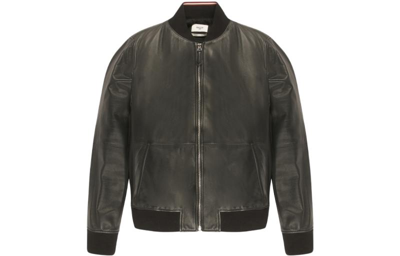 BALLY SS23 Colorblock High-Neck Zip-Up Jacket Black - 6303224