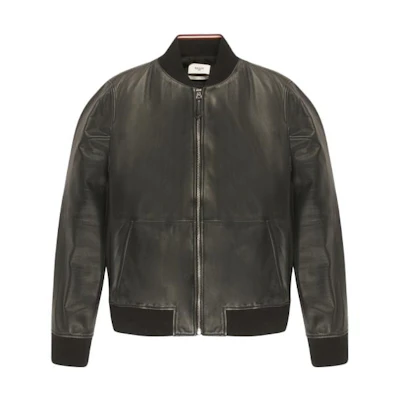 BALLY SS23 Colorblock High-Neck Zip-Up Jacket Black - 6303224