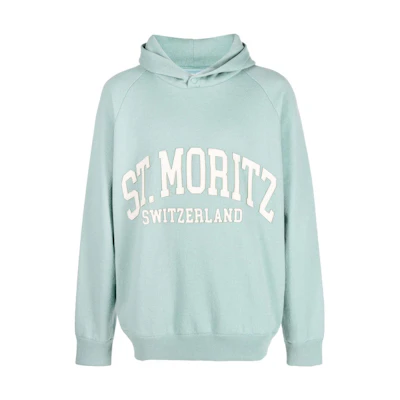 BALLY SS23 Light Blue Logo Print Hoodie 6302890