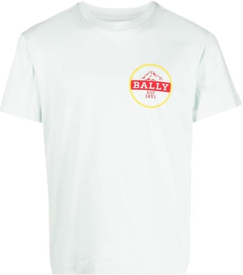 BALLY SS23 Logo Cetakan Kemeja-T Lengan Pendek Biru Muda Fesyen. 6303684CO018 Buy BALLY SS23 Logo Cetakan Kemeja-T Lengan Pendek Biru Muda Fesyen. 6303684CO018