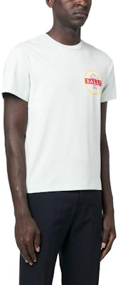 BALLY SS23 Logo Cetakan Kemeja-T Lengan Pendek Biru Muda Fesyen. 6303684CO018 Purchase BALLY SS23 Logo Cetakan Kemeja-T Lengan Pendek Biru Muda Fesyen. 6303684CO018