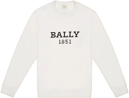 Order Sudadera Blanca de Manga Larga con Logo Impreso BALLY SS23 para Hombre 6303048
