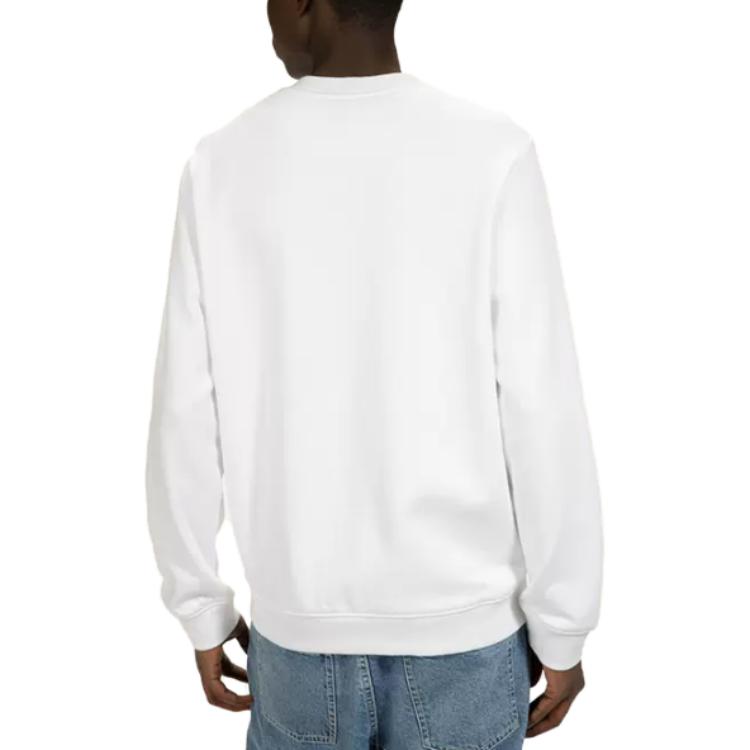 Purchase BALLY SS23 Logo Print White Long Sleeve Sweatshirt for Men 6303048