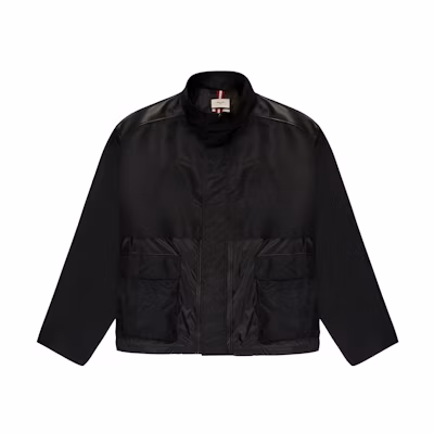 BALLY SS23 Plain Half-Zip Pocket Jacket - Black 6303899