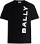 Order BALLY SS24 黑色字母印花圆领休闲T恤。 6306482