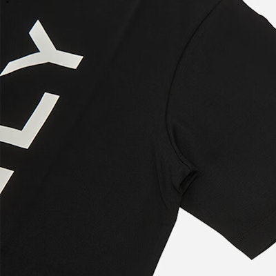 BALLY SS24 黑色字母印花圆领休闲T恤。 6306482 Purchase BALLY SS24 黑色字母印花圆领休闲T恤。 6306482