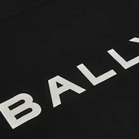 Cheap BALLY SS24 Black Letter Logo Print Crewneck Casual T-Shirt. 6306482