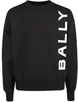 BALLY SS24 Black Logo Print Crew Neck Knit Sweater Long Sleeve Casual. 6306688 BALLY SS24 Black Logo Print Crew Neck Knit Sweater Long Sleeve Casual. 6306688