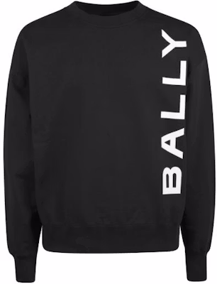 BALLY SS24 黑色印花圆领针织长袖休闲毛衣。 6306688 Order BALLY SS24 黑色印花圆领针织长袖休闲毛衣。 6306688