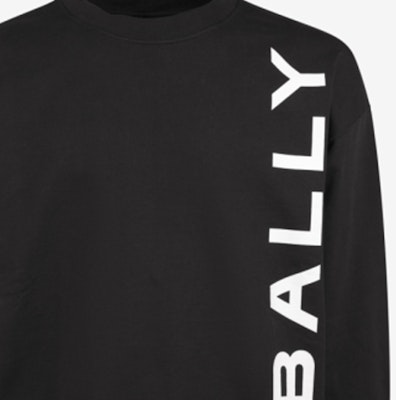 BALLY SS24 黑色印花圆领针织长袖休闲毛衣。 6306688 Purchase BALLY SS24 黑色印花圆领针织长袖休闲毛衣。 6306688