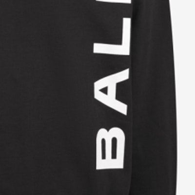 BALLY SS24 黑色印花圆领针织长袖休闲毛衣。 6306688 Sizing BALLY SS24 黑色印花圆领针织长袖休闲毛衣。 6306688