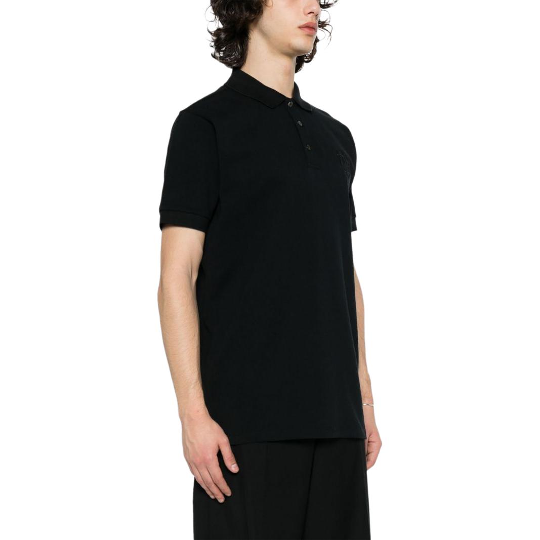 Purchase バリー SS24 ブラック 無地 ボタン ルーズフィット 半袖 ポロシャツ. MJE03ICO228U901