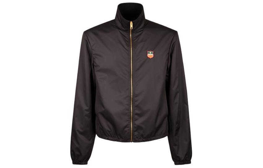 Order 발리 SS24 블랙 로고 패치 캐주얼 집업 자켓. 6306535