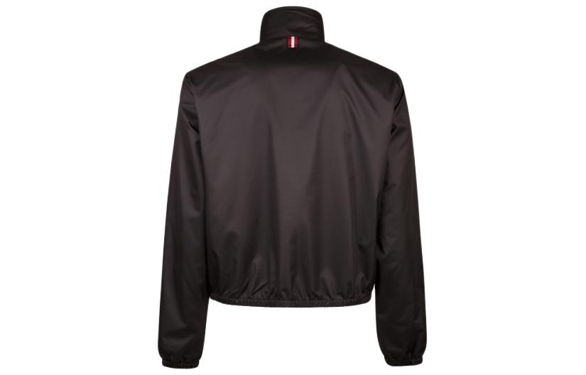 Lookbook 발리 SS24 블랙 로고 패치 캐주얼 집업 자켓. 6306535