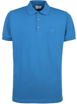 BALLY SS24 藍色標誌刺繡鈕扣短袖 Polo 衫 6306405-U577 Buy BALLY SS24 藍色標誌刺繡鈕扣短袖 Polo 衫 6306405-U577