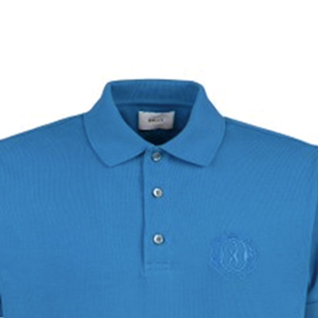 Purchase BALLY SS24 藍色標誌刺繡鈕扣短袖 Polo 衫 6306405-U577