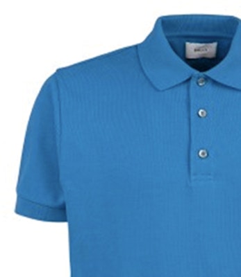 BALLY SS24 藍色標誌刺繡鈕扣短袖 Polo 衫 6306405-U577 Details for BALLY SS24 藍色標誌刺繡鈕扣短袖 Polo 衫 6306405-U577