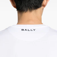 Details for BALLY SS24 Kaos Putih Motif Bunga Fit Santai Leher O Crew. 6306687