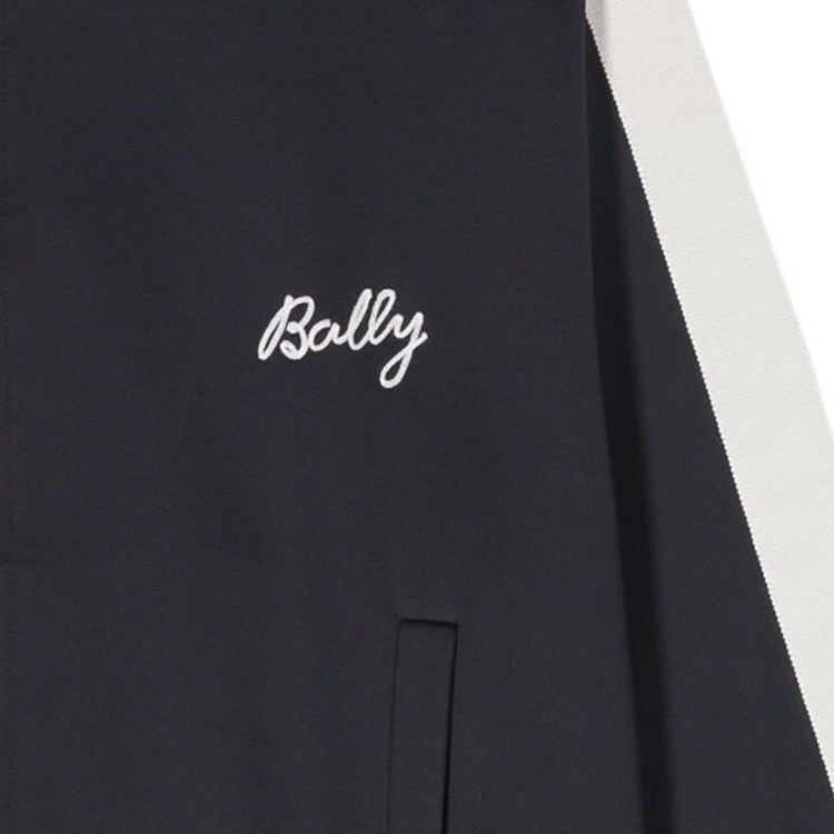 Purchase 발리 SS24 미드나잇 블루 로고 지퍼 업 재킷. 6306411