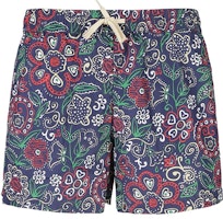 BALLY SS24 Navy Blue Floral Print Drawstring Swim Shorts. 6307318 BALLY SS24 Navy Blue Floral Print Drawstring Swim Shorts. 6307318