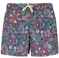 Order BALLY SS24 Shorts de Natación Azul Marino con Estampado Floral y Cintura Ajustable. 6307318