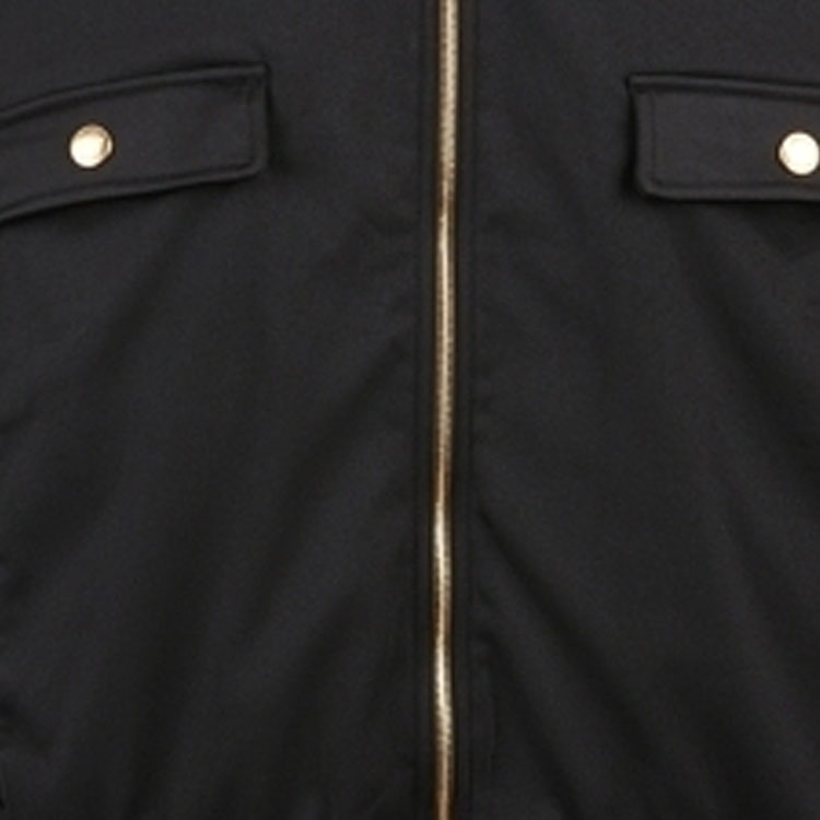 Sizing 발리 SS24 블랙 스탠드 칼라 캐주얼 집업 재킷. 6306677