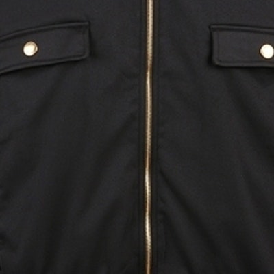 발리 SS24 블랙 스탠드 칼라 캐주얼 집업 재킷. 6306677 Sizing 발리 SS24 블랙 스탠드 칼라 캐주얼 집업 재킷. 6306677