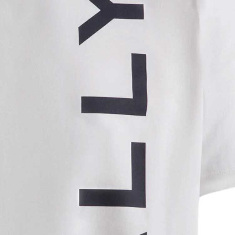 Shop BALLY SS24 Kaos Putih Crewneck dengan Desain Cetak Huruf. MJE05CCO018U001