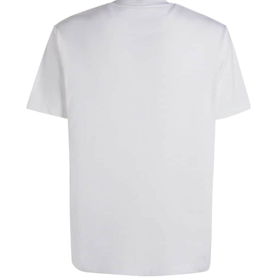 Lookbook BALLY SS24 Kaos Putih Crewneck dengan Bordir Logo. MJE06LCO318