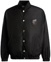 BALLY SS24 Black Embroidered Logo Stand Collar Casual Long Sleeve Jacket Men MOU06NNY235 BALLY SS24 Black Embroidered Logo Stand Collar Casual Long Sleeve Jacket Men MOU06NNY235